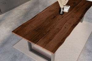 #nussbaumfarben #280x100 #u-gestellschwarz