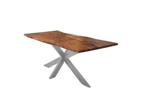 #nussbaumfarben #220x100 #spider-gestellsilber