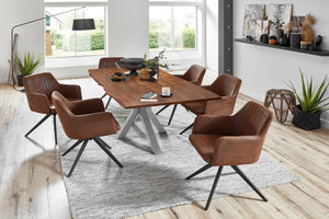 #nussbaumfarben #140x80 #spider-gestellsilber