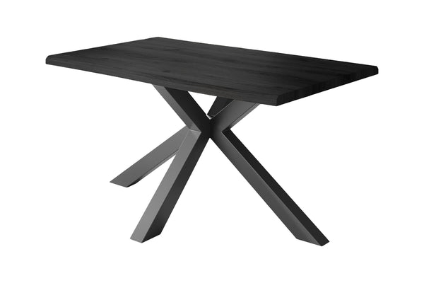 #holzgrau-optik #140x80 #spider-gestellschwarz