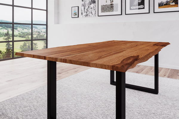 #teakfarben #200x100 #u-gestellschwarz