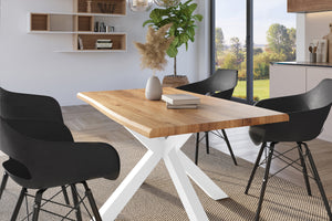 #holzwildeiche-optik #140x80 #spider-gestellweiß