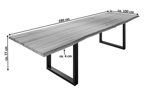 #naturfarben #280x100 #u-gestellschwarz