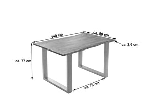 #stonefarben #140x80 #u-gestellsilber