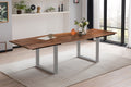 #nussbaumfarben #180(280)x90 #u-gestellsilber