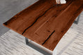 #nussbaumfarben #220x100 #u-gestellsilber