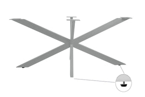 #nussbaumfarben #220x100 #spider-gestellsilber