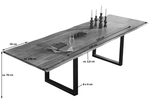 #nussbaumfarben #260(360)x100 #u-gestellschwarz