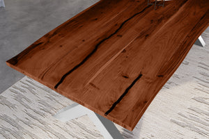 #nussbaumfarben #300x100 #x-gestellschwarz