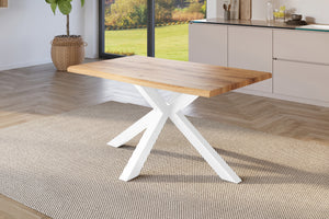 #holzwildeiche-optik #120x80 #spider-gestellweiß