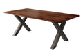 #nussbaumfarben #220x100 #x-gestellschwarz