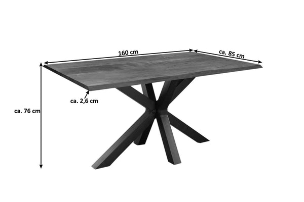 #nussbaumfarben #160x85 #spider-gestellschwarz