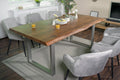 #nussbaumfarben #200x110 #u-gestellsilber