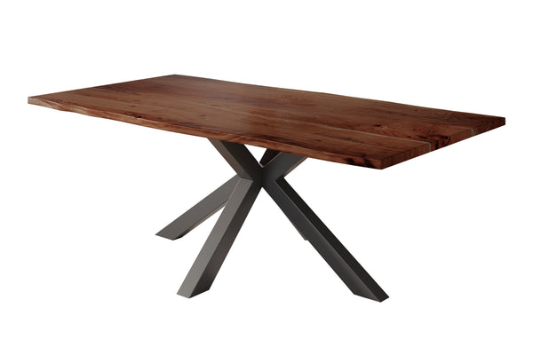 #nussbaumfarben #220x100 #spider-gestellschwarz