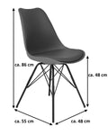 #zement-grau #48cm #metallgestellschwarz