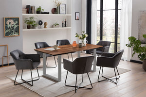 #nussbaumfarben #160(260)x90 #u-gestellsilber