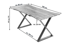 #naturfarben #160x85 #x-gestelledelstahl