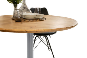 #akazienaturfarben #100x100 #säulen-gestellrundsilber