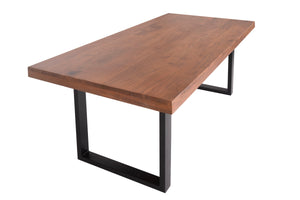 #akazienussbaumfarben #240x100 #u-gestellschwarz