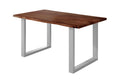 #nussbaumfarben #160x85 #u-gestellsilber