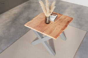 #naturfarben #80x80 #x-gestellsilber