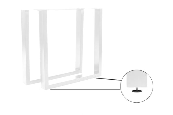 #nussbaumfarben #200cm #u-gestellweiß