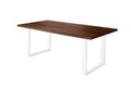 #holznussbaum-optik #180x90 #u-gestellweiß