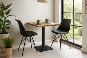 #naturfarben #75x75 #säulen-gestelleckigschwarz