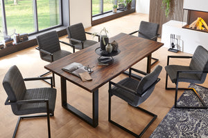 #wengefarben #220x100 #u-gestellschwarz