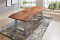 #nussbaumfarben #200x100 #a-gestellsilber
