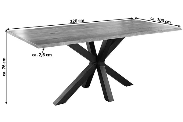 #naturfarben #220x100 #spider-gestellschwarz