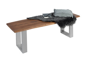 #nussbaumfarben #120cm #u-gestellsilber