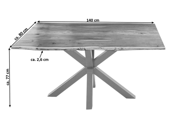 #naturfarben #140x80 #spider-gestellsilber