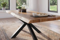 #akazienaturfarben #240x100 #spider-gestellschwarz