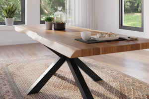 #akazienaturfarben #240x100 #spider-gestellschwarz