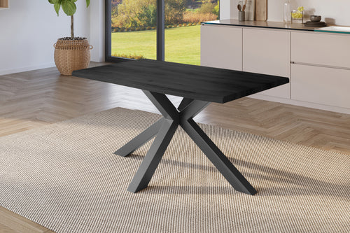 #holzgrau-optik #140x80 #spider-gestellschwarz