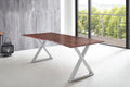 #nussbaumfarben #240x100 #x-gestellsilber