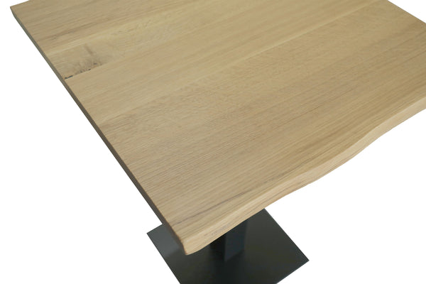 #eichenaturfarbengeölt #60x60 #säulen-gestelleckigschwarz