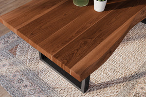 #akazienussbaumfarben #200x100 #u-gestellschwarz