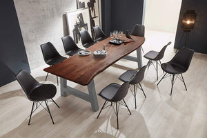 #nussbaumfarben #140x80 #a-gestellsilber