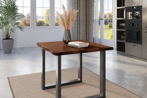 #nussbaumfarben #80x80 #u-gestellschwarz