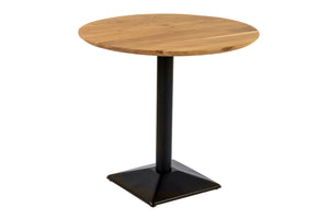 #akazienaturfarben #80x80 #säulen-gestelleckigschwarz