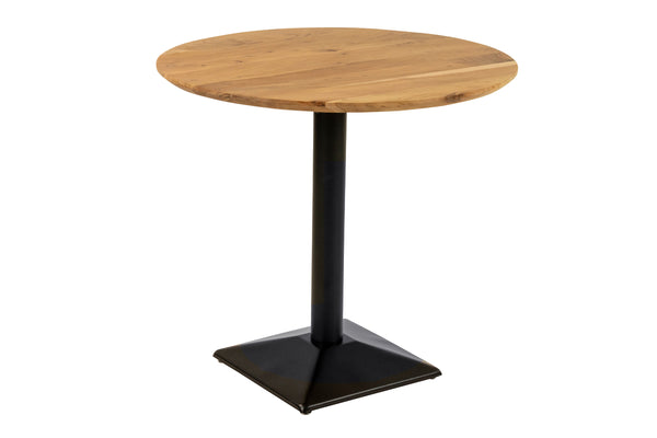 #akazienaturfarben #80x80 #säulen-gestelleckigschwarz
