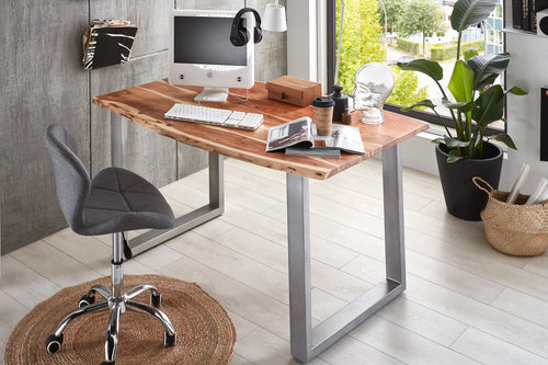 #naturfarben #140x80 #u-gestellsilber
