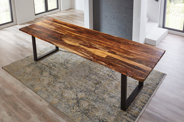 #sheeshamnaturfarbenlackiert #280x100 #u-gestellschwarz