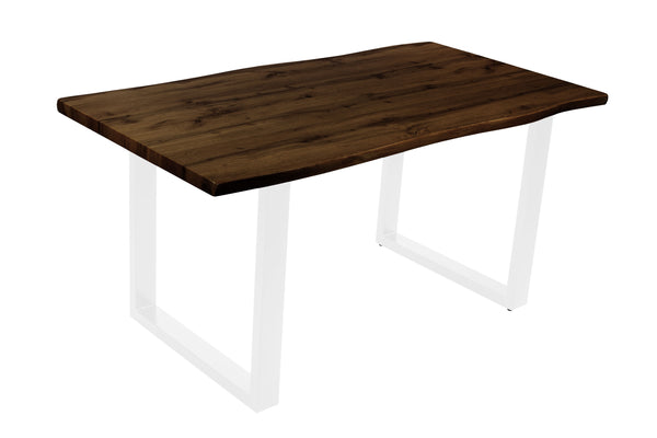 #nussbaumfarben #160x85 #u-gestellweiß