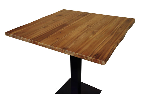 #akaziehonigfarben #80x80 #säulen-gestelleckigschwarz