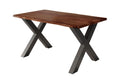 #nussbaumfarben #140x80 #x-gestellschwarz
