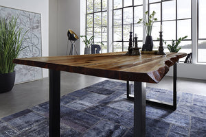 #nussbaumfarben #180x90 #u-gestellschwarz