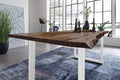 #nussbaumfarben #180x90 #u-gestellweiß